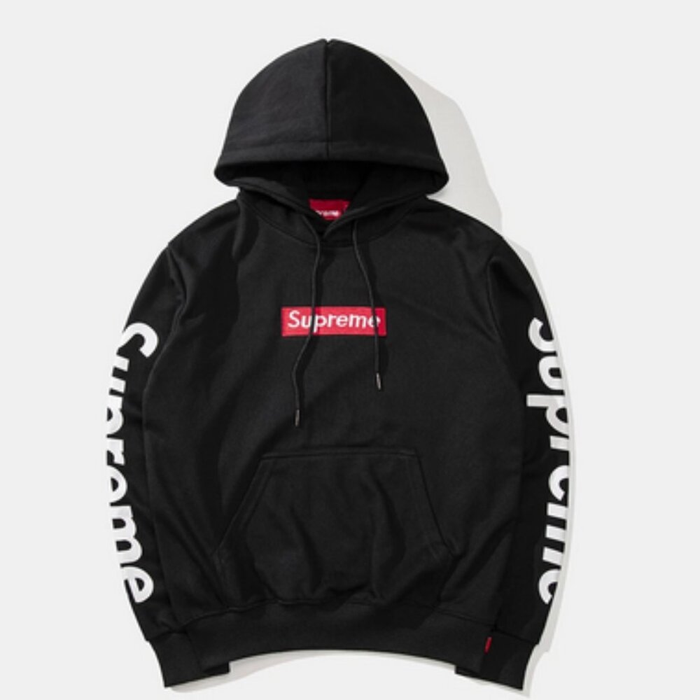 Black Red White Supreme Hoodie